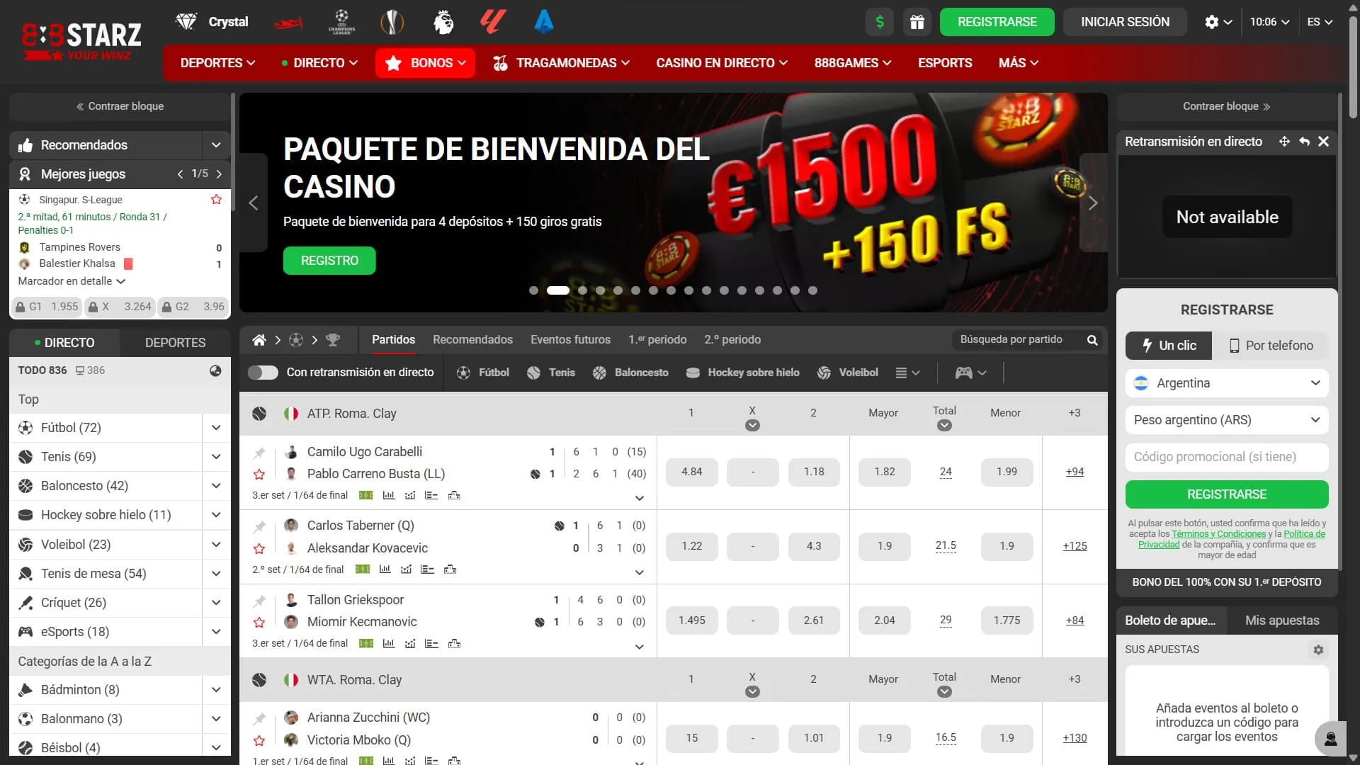 888Starz casino con Tron